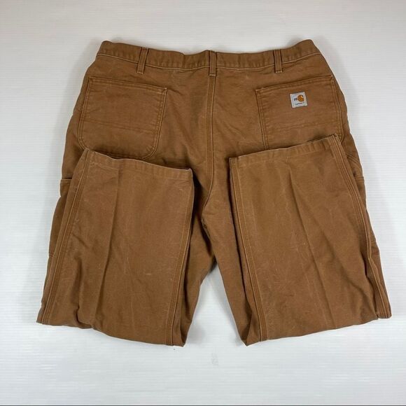 Carhartt Men's Flame Resistant Dungaree Fit Pants Size 42 x 30 HEMMED - Picture 2 of 12